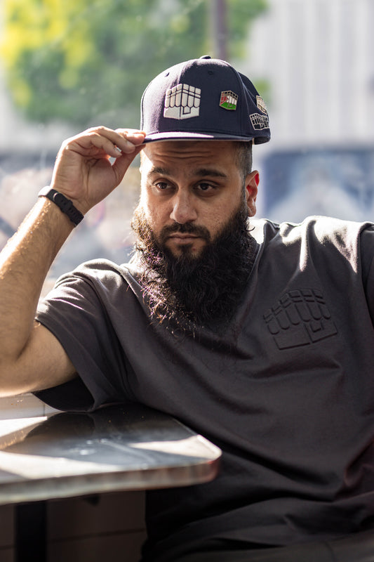 Nur Navy Snapback with Pins